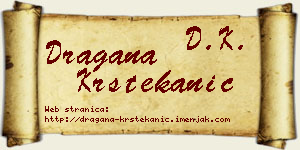 Dragana Krstekanić vizit kartica